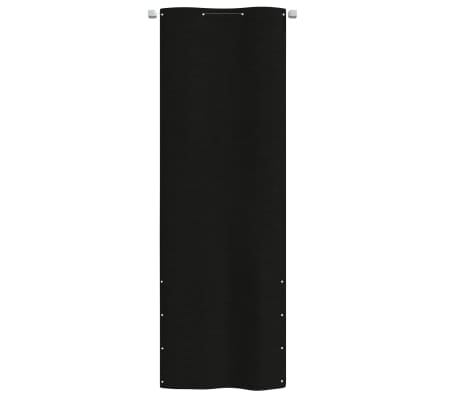 vidaXL Balkónová markíza čierna 80x240 cm oxfordská látka