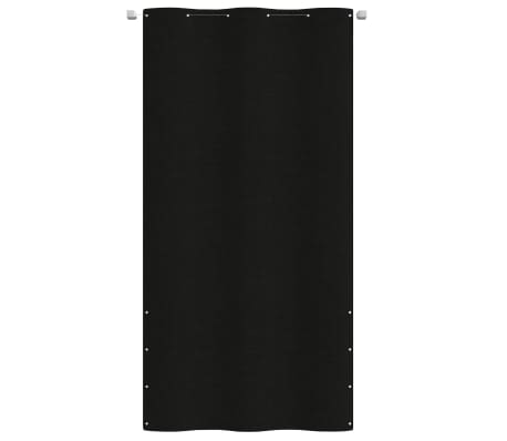 vidaXL Διαχωριστικό Βεράντας Μαύρο 120 x 240 εκ. Ύφασμα Oxford