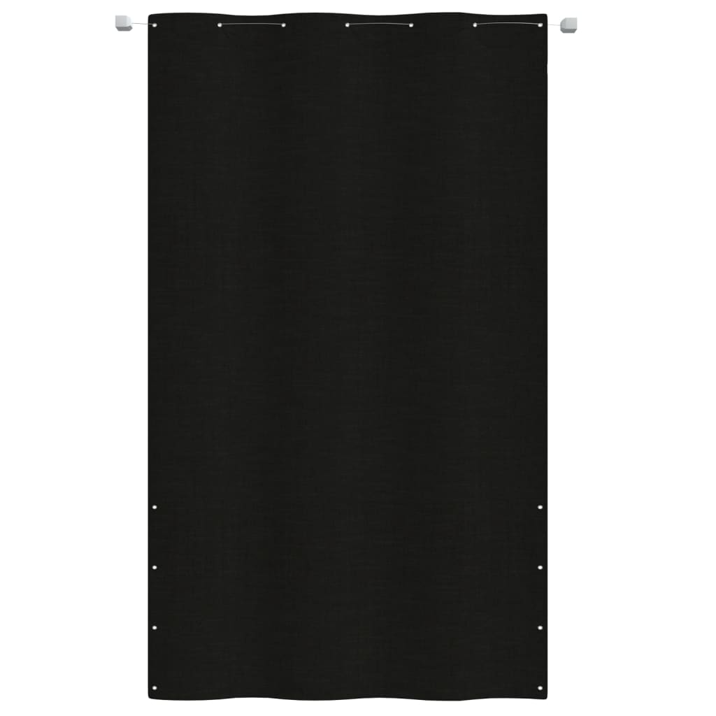 vidaXL Balkonscherm 140x240 cm oxford stof zwart afbeelding
