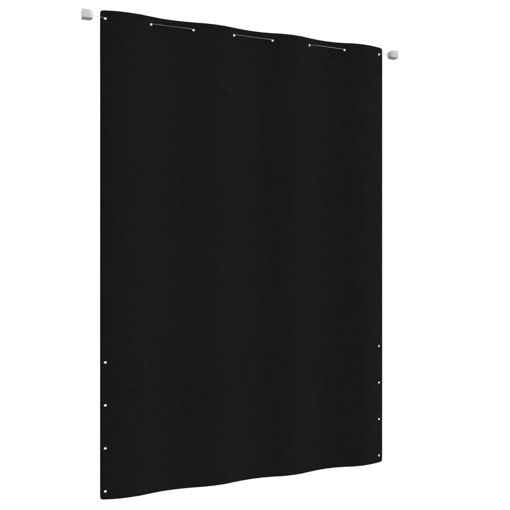 vidaXL Balkon-Sichtschutz Schwarz 160x240 cm Oxford-Gewebe