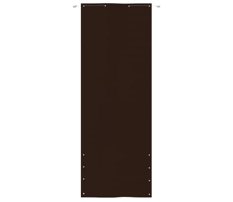 vidaXL Balkonscherm 80x240 cm oxford stof bruin