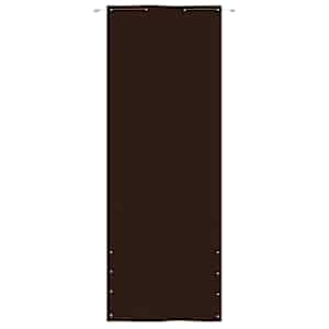 vidaXL Balkonscherm 80x240 cm oxford stof bruin