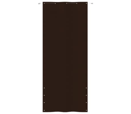 vidaXL Parvekkeen suoja ruskea 100x240 cm Oxford kangas