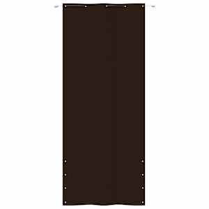 vidaXL Parvekkeen suoja ruskea 100x240 cm Oxford kangas