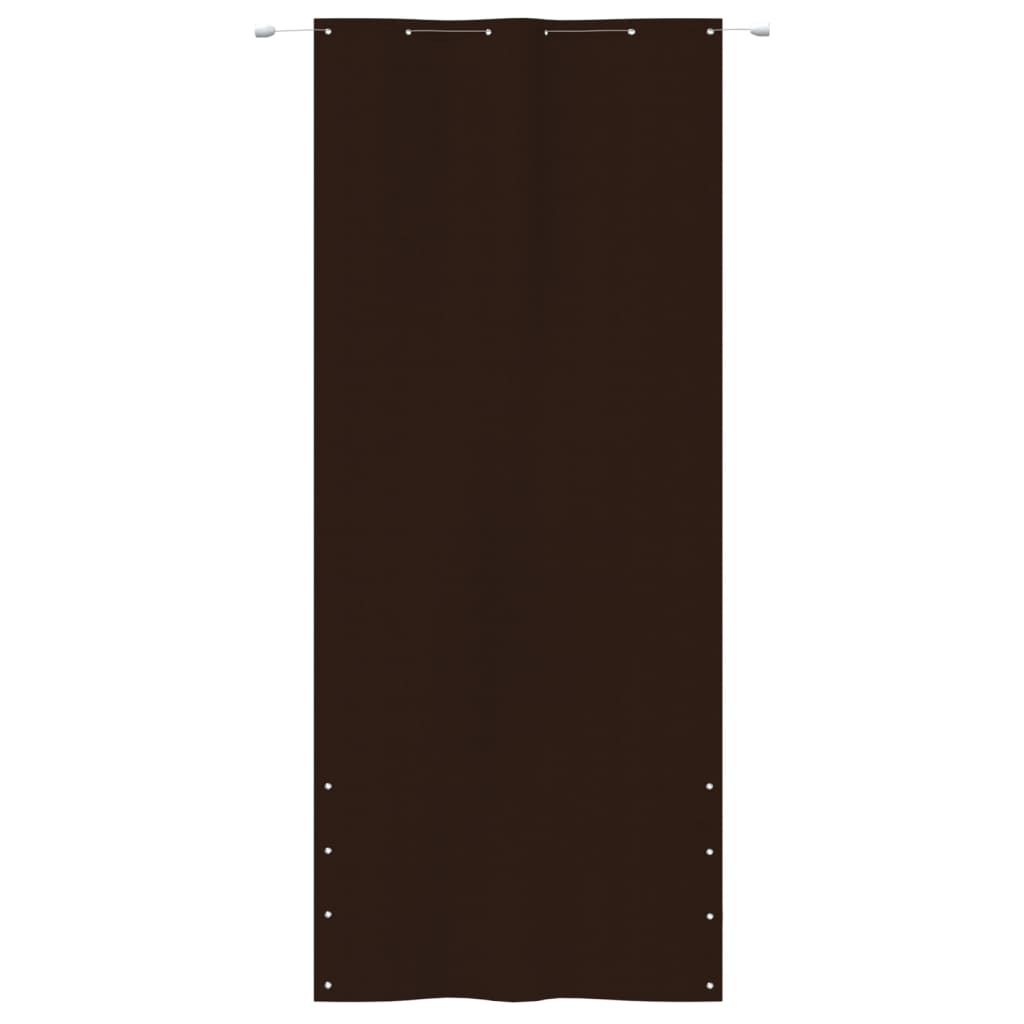 vidaXL Balkonscherm 120x240 cm oxford stof bruin afbeelding