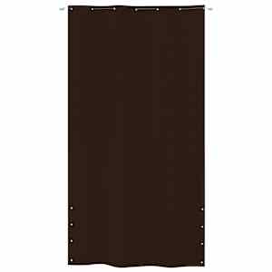 vidaXL Parvekkeen suoja ruskea 140x240 cm Oxford kangas