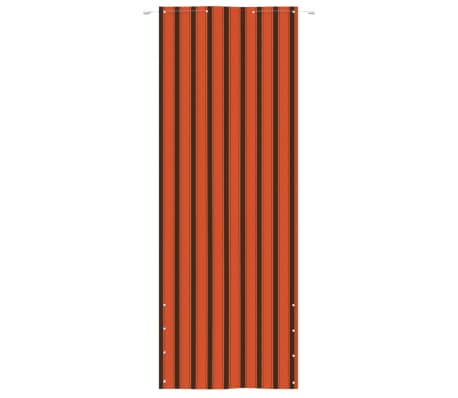 vidaXL Parvekkeen suoja oranssi ja ruskea 80x240 cm Oxford kangas