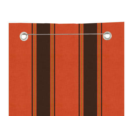 vidaXL Parvekkeen suoja oranssi ja ruskea 100x240 cm Oxford kangas