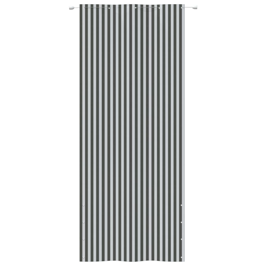 Balkonski zastor antracit-bijeli 100 x 240 cm od tkanine Oxford