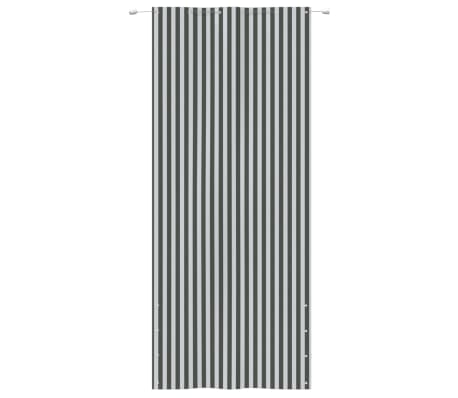 vidaXL Écran de balcon Anthracite et blanc 120x240 cm Tissu Oxford