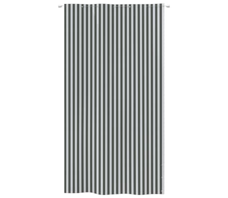 vidaXL Parvekkeen suoja antrasiitti/valkoinen 140x240 cm Oxford kangas