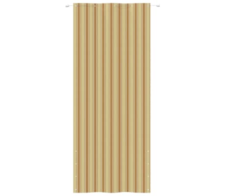 vidaXL balkona aizslietnis, 100x240 cm, dzeltens un oranžs audums