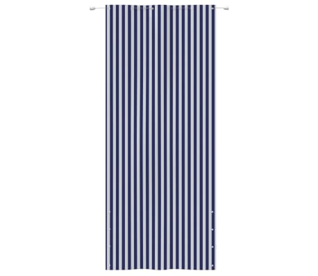 vidaXL Διαχωριστικό Βεράντας Μπλε & Λευκό 120 x 240 εκ. Ύφασμα Oxford