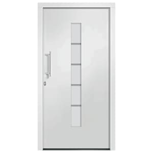 Vchodové dveře hliník a PVC bílé 100 x 200 cm - obrázek 3