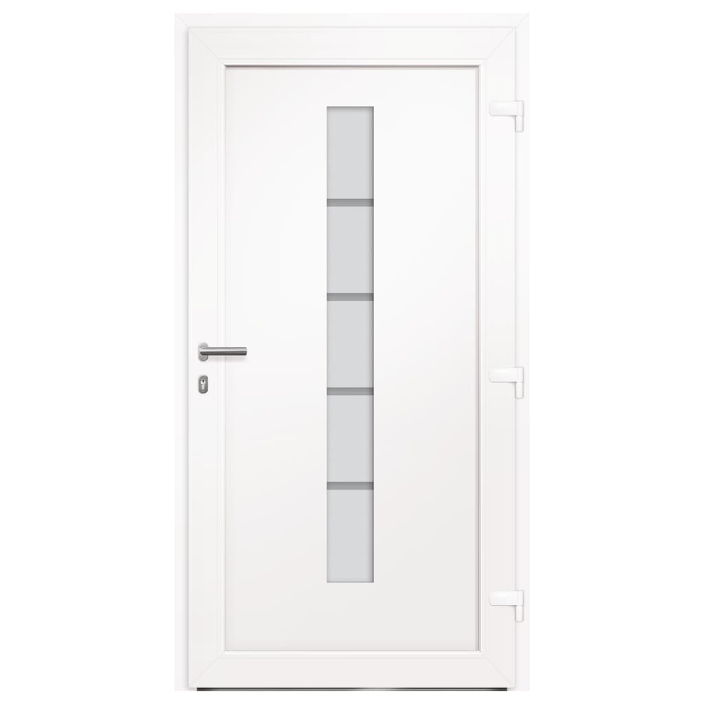 Vchodové dveře hliník a PVC antracitové 100 x 200 cm