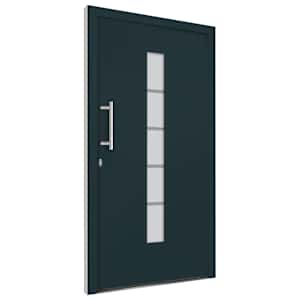 Vchodové dveře hliník a PVC antracitové 110 x 210 cm - obrázek 4