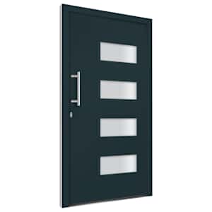 Vchodové dveře hliník a PVC antracitové 100 x 200 cm - obrázek 3