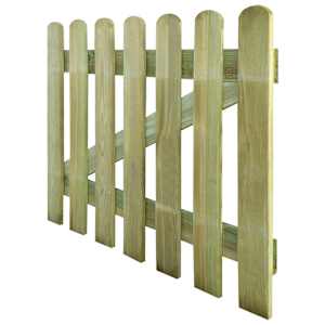 vidaXL Garden Gate Wood 100x80 cm