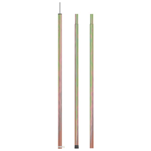 vidaXL teleskoopsed telgipostid 170&ndash;255 cm, tsingitud teras