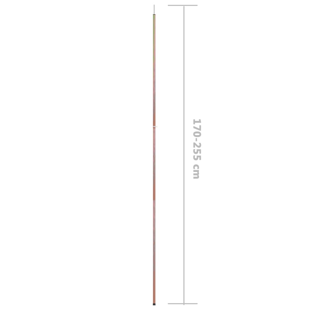 Teleskopická stanová tyč 170–255 cm pozinkovaná ocel