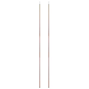 Teleskopické stanové tyče 170–255 cm 2 ks pozinkovaná ocel - obrázek 4