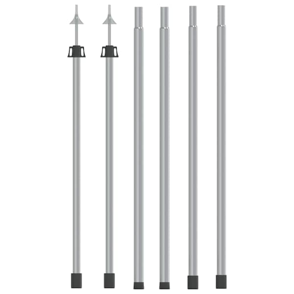 vidaXL teleskoopvaiad pikkusega 102&ndash;260 cm, 2 tk, alumiinium