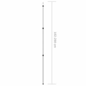 Teleskopické tyče pro celtu s délkou 102–260 cm 2 ks hliník - obrázek 6