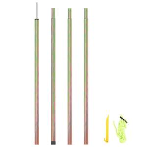 vidaXL p&auml;ikesepurje post, 200 cm, tsingitud teras
