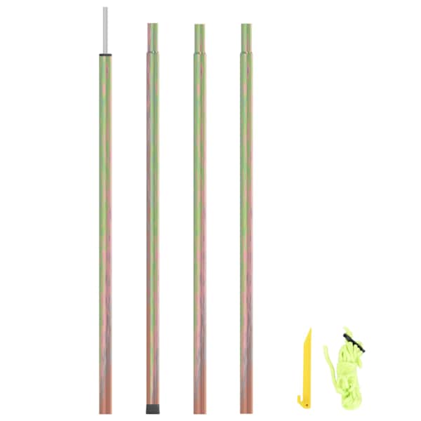 vidaXL p&auml;ikesepurje post, 200 cm, tsingitud teras
