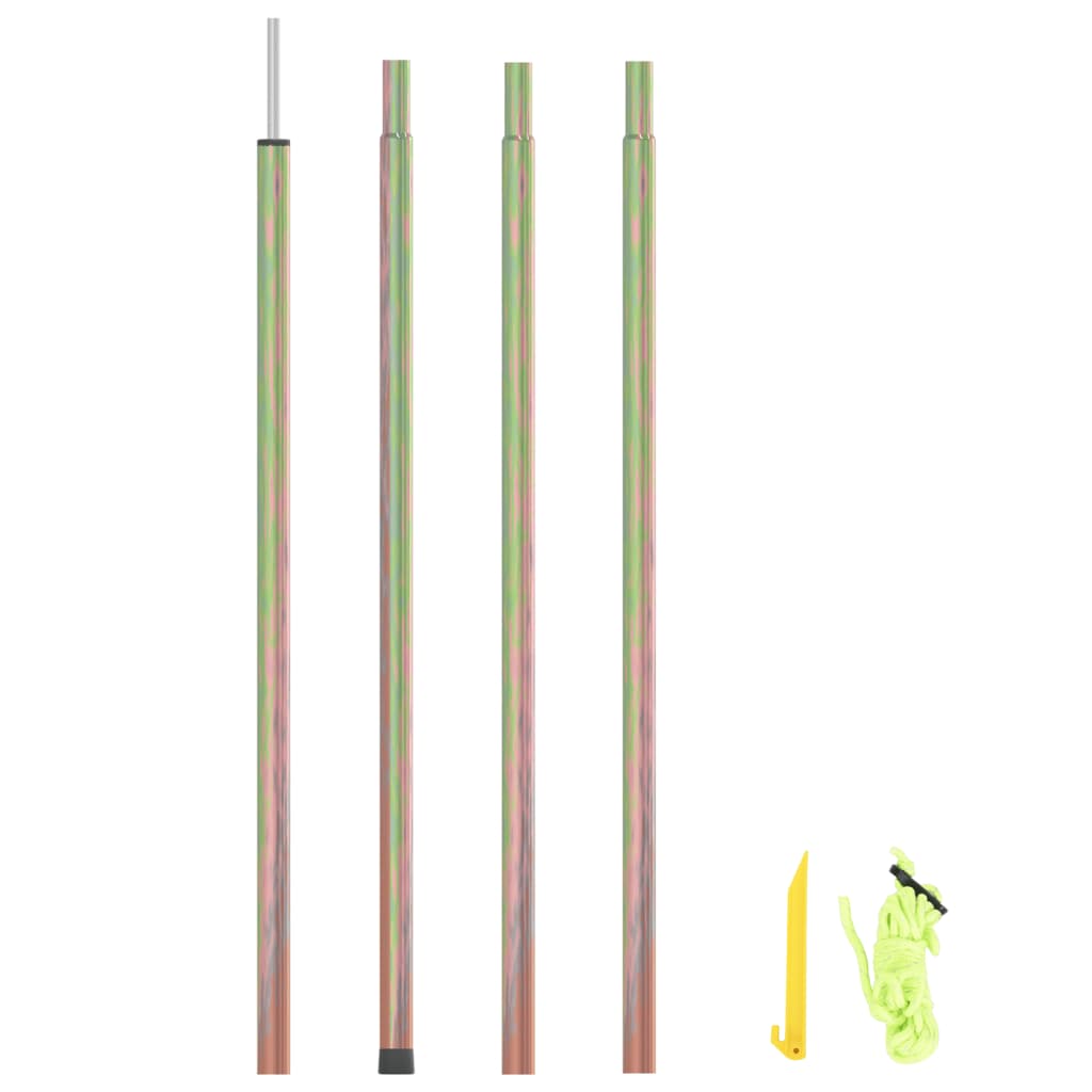 1/2x Sunshade Sail Pole Galvanised Steel Sun Shade Awning 200/250 cm vidaXL