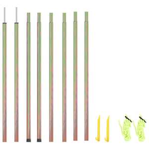 Palice za senčno jadro 2 kosa 200 cm pocinkano jeklo