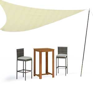 Sloup pro stínící plachtu 250 cm pozinkovaná ocel - obrázek 4