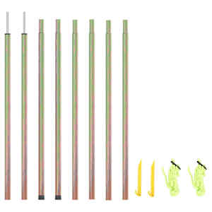 Palice za senčno jadro 2 kosa 250 cm pocinkano jeklo