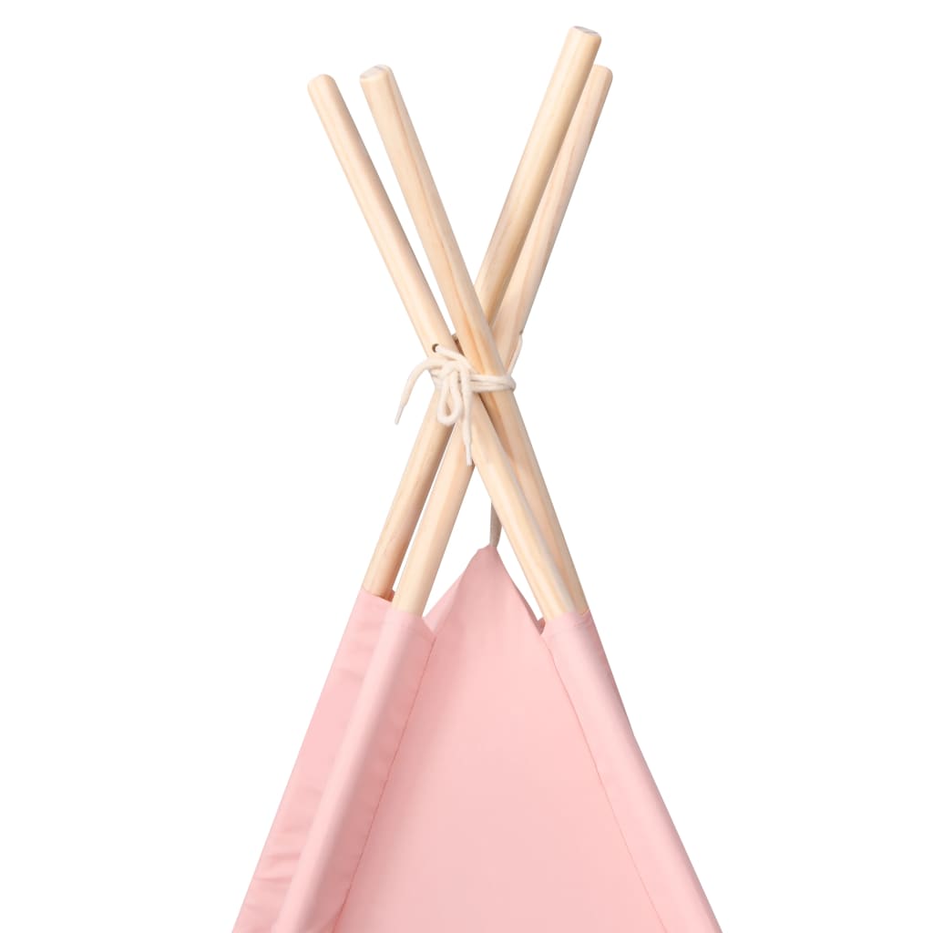 Rózsaszín barackhéj gyermek tipisátor zsákkal 120x120x150 cm 