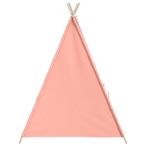 Dětské týpí s úložnou taškou peachskin růžové 120x120x150 cm - obrázek 5