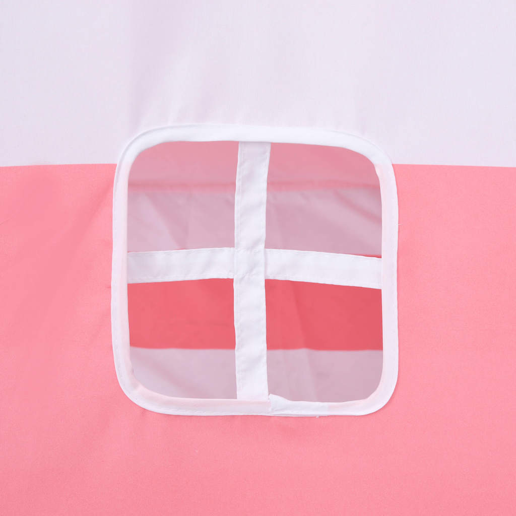 Children Teepee Tent With Bag Peach Skin Stripe 120x120x150 Cm VidaXL 18 width=274