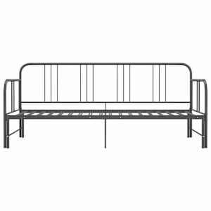Rám vysouvací postele/pohovky šedý kovový 90 x 200 cm - obrázek 6