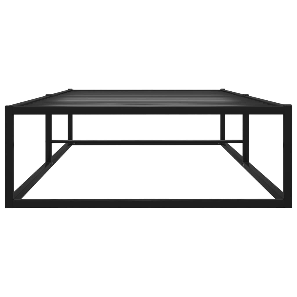 Thumbnail - vidaXL Bettgestell Schwarz Metall 100x200 cm