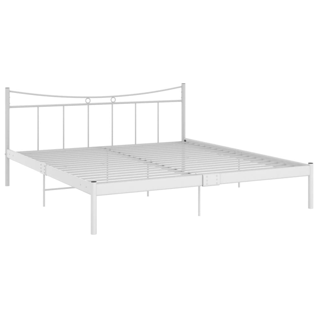 

vidaXL Bedframe metaal wit 180x200 cm