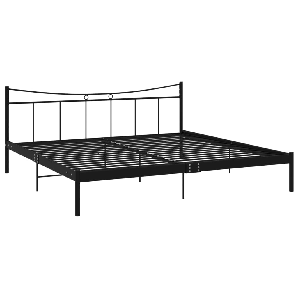 

vidaXL Bedframe metaal zwart 200x200 cm