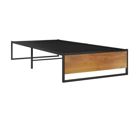 vidaXL Sengeramme svart metall 90x200 cm