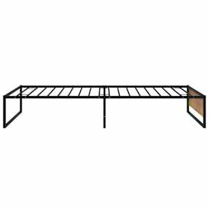 Rám postele černý kov 100 x 200 cm - obrázek 4
