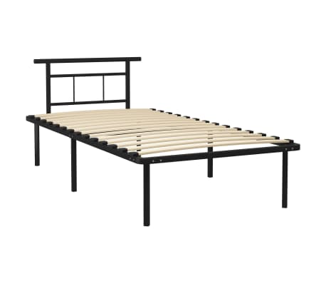 vidaXL Sengeramme svart metall 100x200 cm