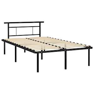 vidaXL S&auml;ngynrunko musta metalli 120x200 cm