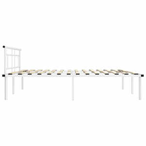 Rám postele bílý kov 200 x 200 cm - obrázek 4