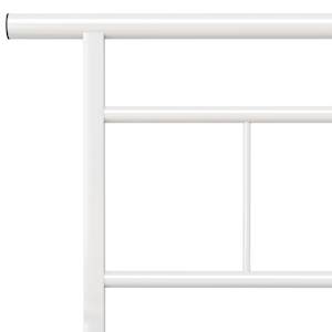 Rám postele bílý kov 200 x 200 cm - obrázek 5