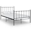 vidaXL voodiraam, must, metall, 120 x 200 cm