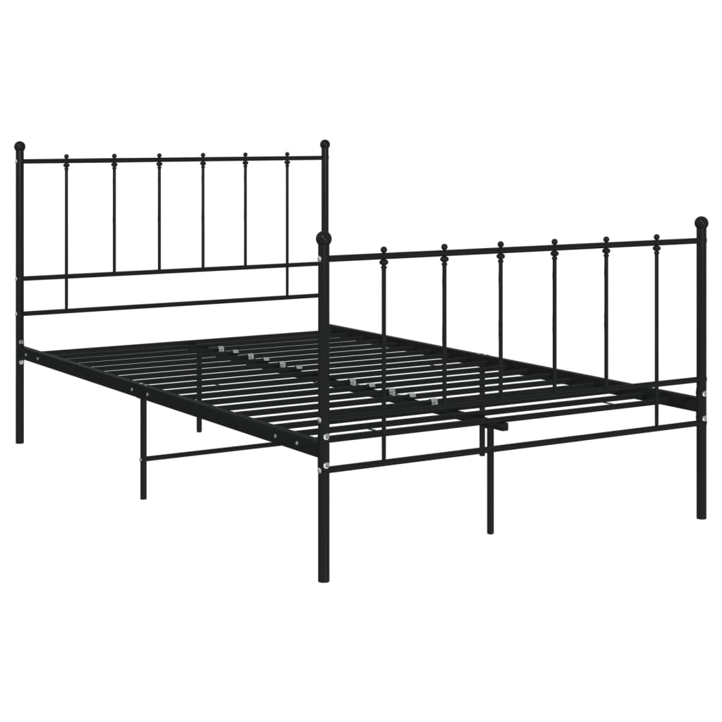 

vidaXL Bedframe metaal zwart 120x200 cm