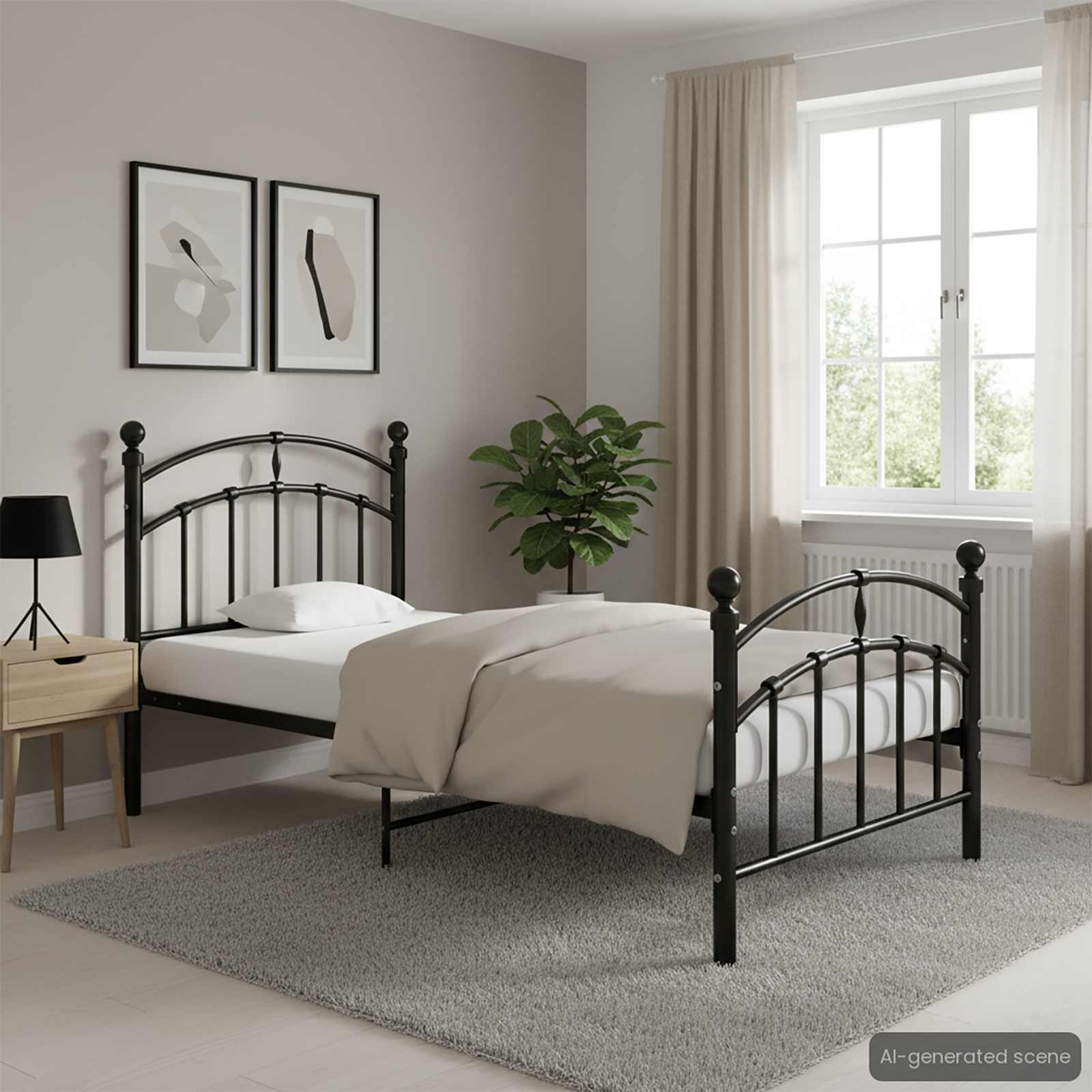 Bed Frame without Mattress Metal — photo 1 of 8