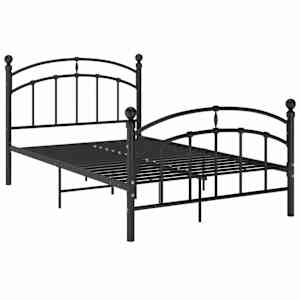 vidaXL Okvir za krevet crni metalni 120 x 200 cm